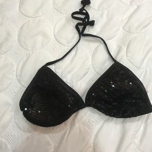 Back Sequin Bikini top