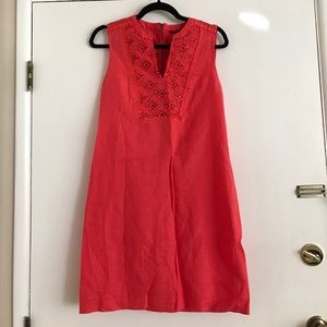 Jcrew coral shift dress