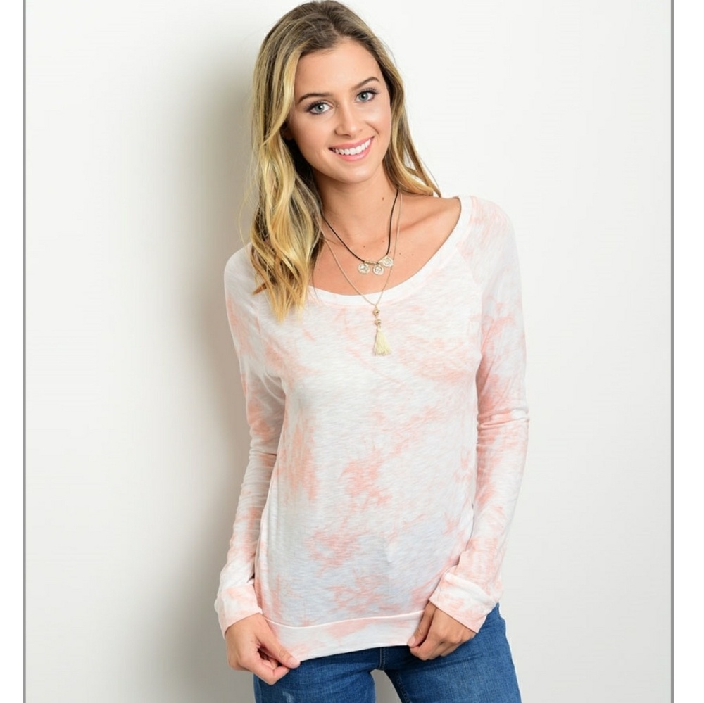 Tie dye lightweight long sleeve shirt