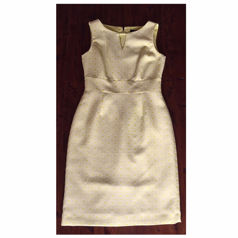 Chartreuse Tahari Sheath Dress