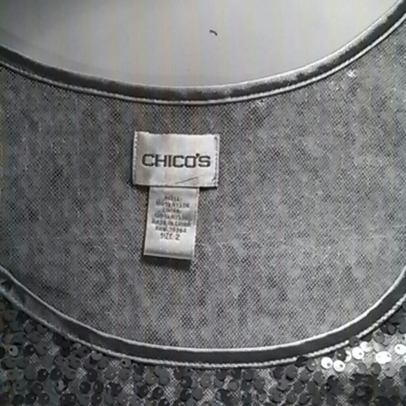 NWOT CHICO'S Sequined Top - Picture 2 of 4