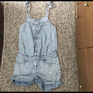 Denim Romper