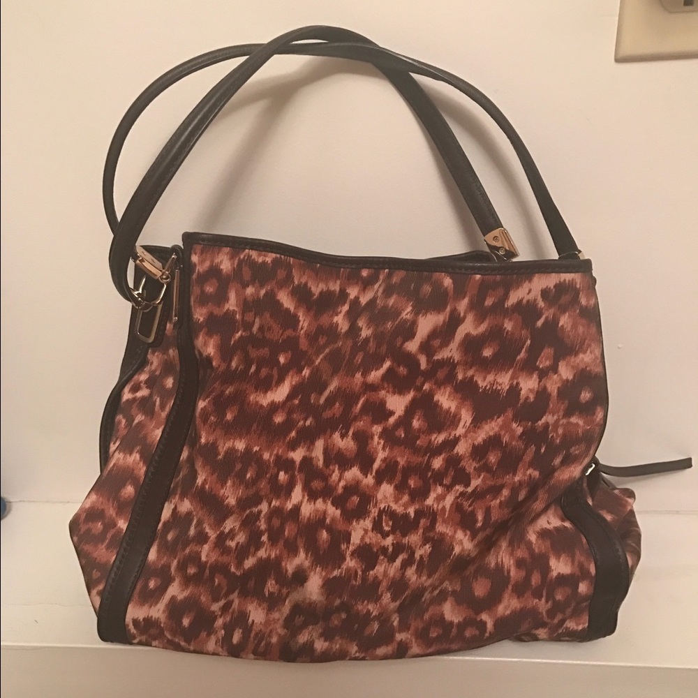 COACH cheetah shoulder bag