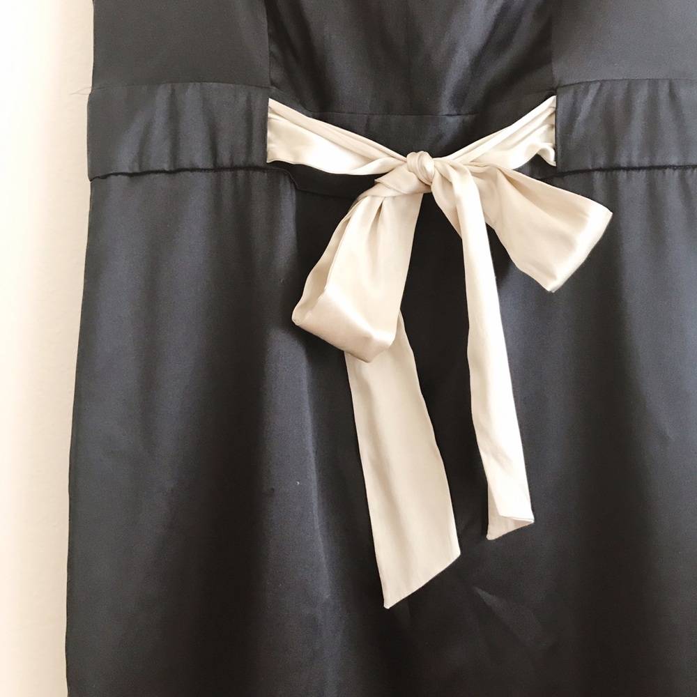 Original Penguin Silk Bow-Front Dress
