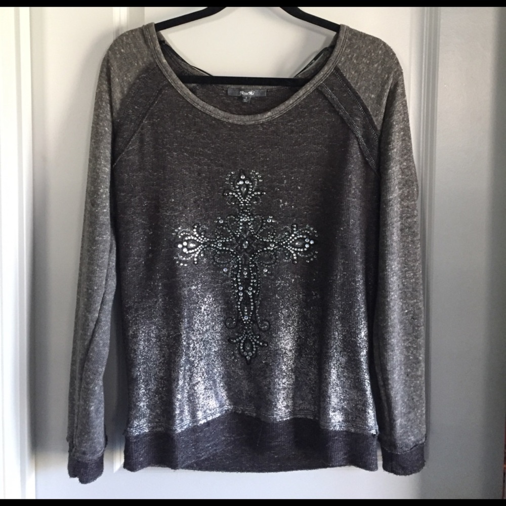 Miss Me pull over sweater