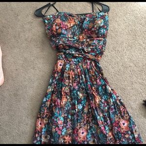 American Rag strapless floral dress