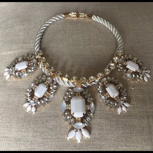AKIRA White Rope Statement Necklace