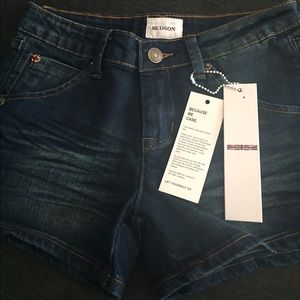 NWT Girls Hudson jean shorts size 14 juniors