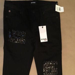 Hudson Noir Girl's Sequin Jeans