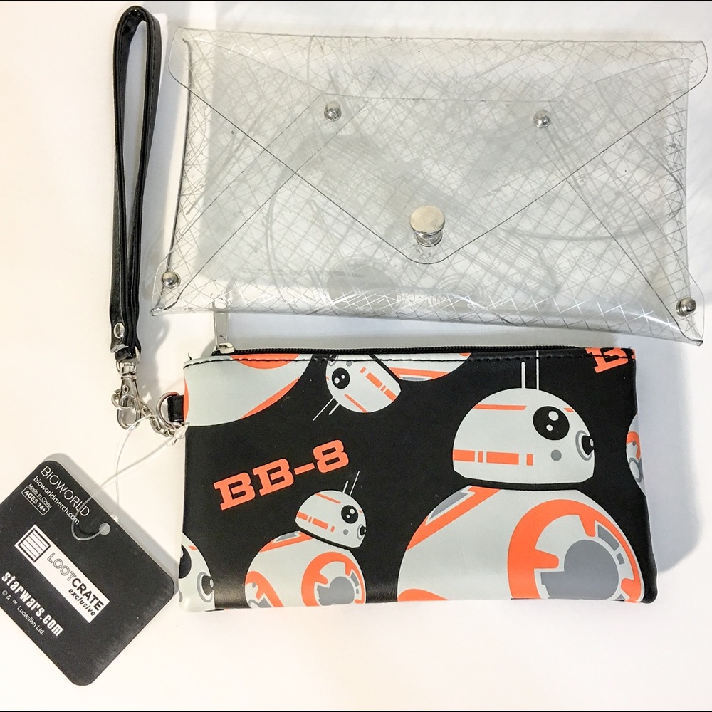 Loot crate exclusive BB8 2in1 clutch purse