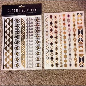 2 Metallic Tattoo Packs