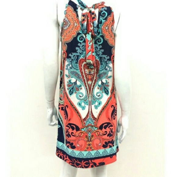 🔴⚪🔵Sale* Paisley Print Dress - Picture 2 of 3