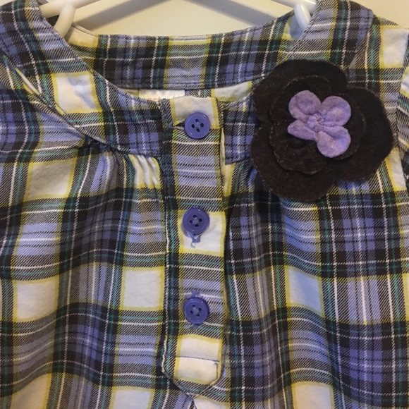 SOLD Toddler Girls Plaid Shirt - Picture 3 of 4
