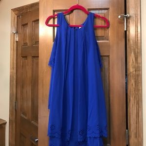 Jessica Simpson blue dress