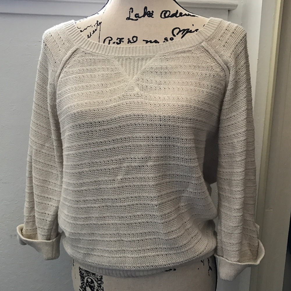 Oatmeal/ beige colored knitted sweater