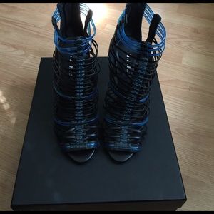 L.A.M.B Venue Sandal (blue and black)