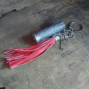 Glitter Shotgun Shell Keychain