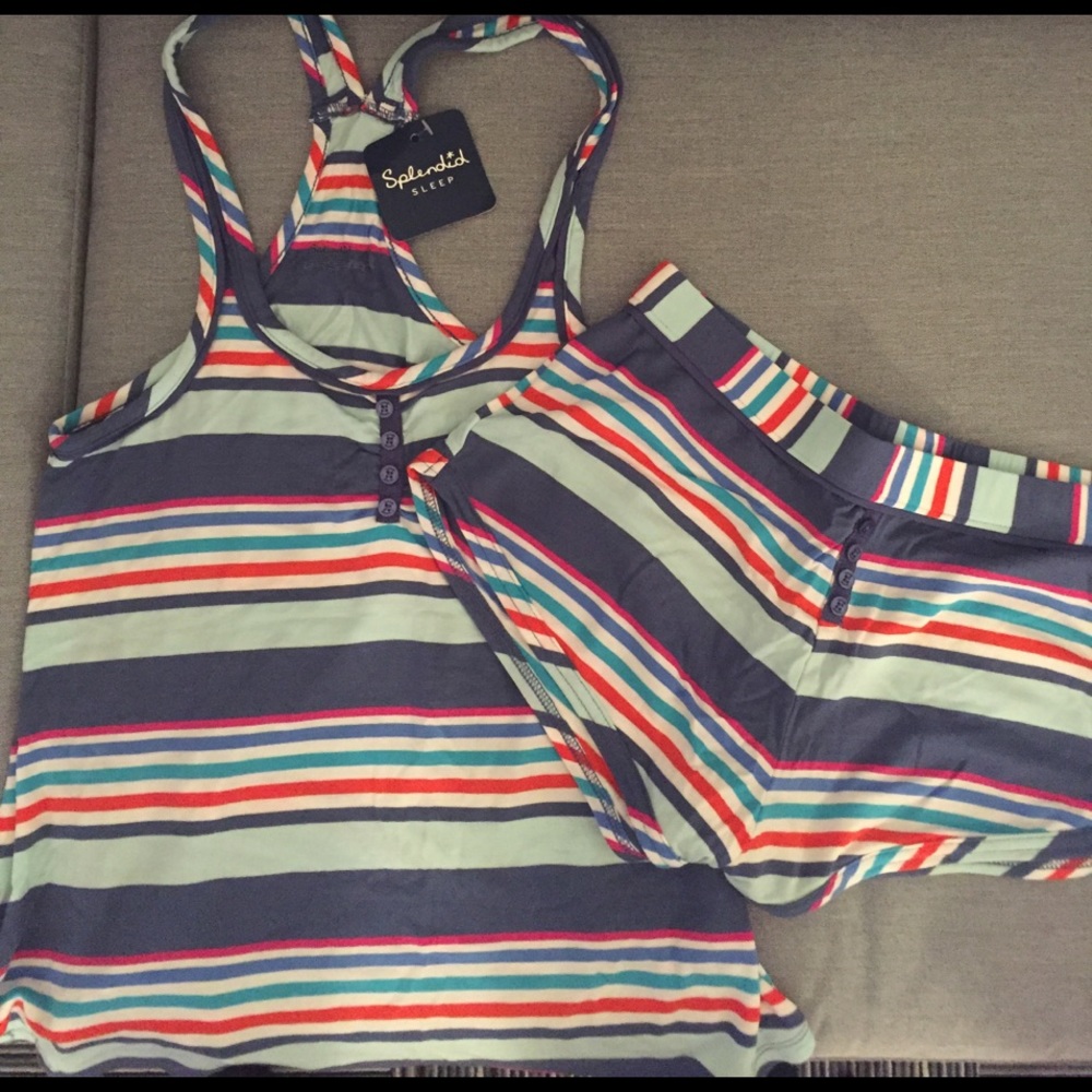 Splendid sleep top and boy shorts