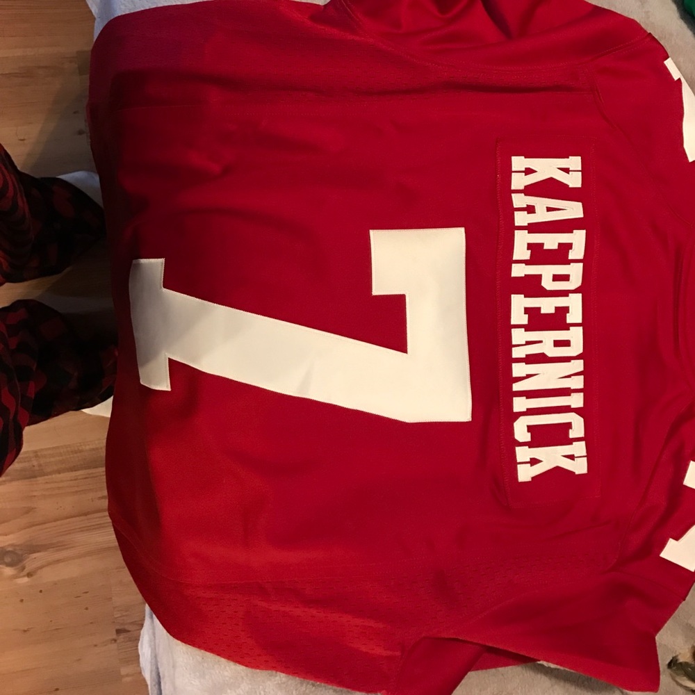 49ers jersey on field jersey