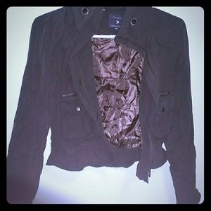 Bomber style, faux suade jacket