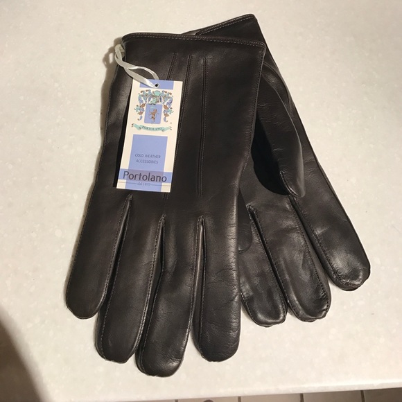 Portolano Other - Men's XL cashmere-lined leather gloves - Portolano