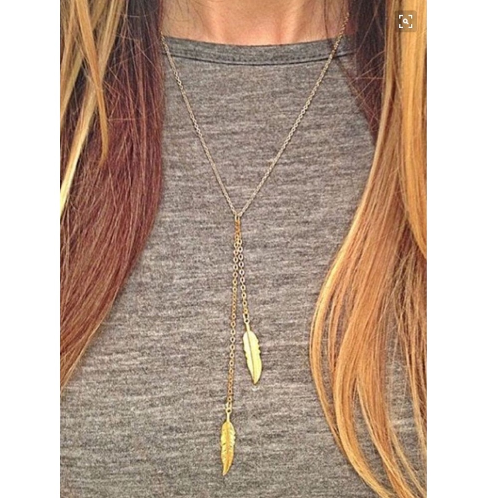 🔥Flash Sale! 🔥 Gold p leaf necklace