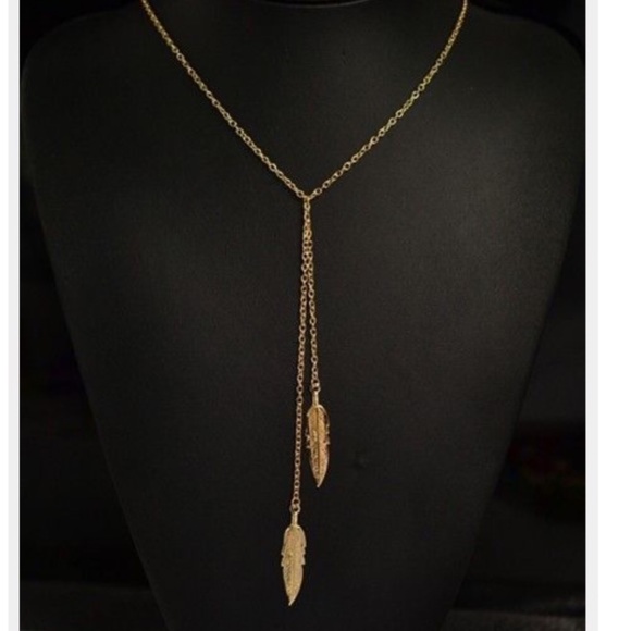 🔥Flash Sale! 🔥 Gold p leaf necklace - Picture 3 of 4