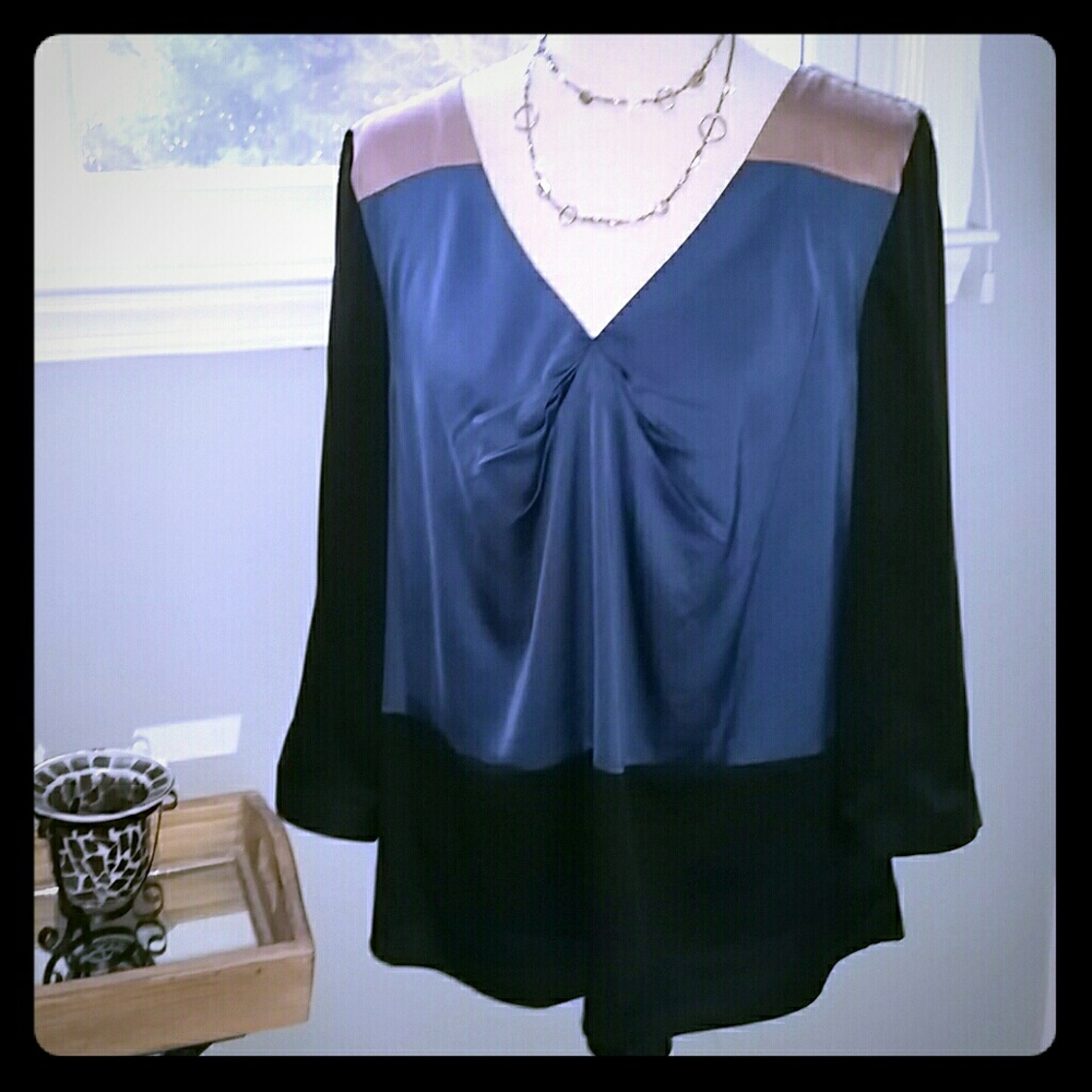 Beautiful Color Block Blouse