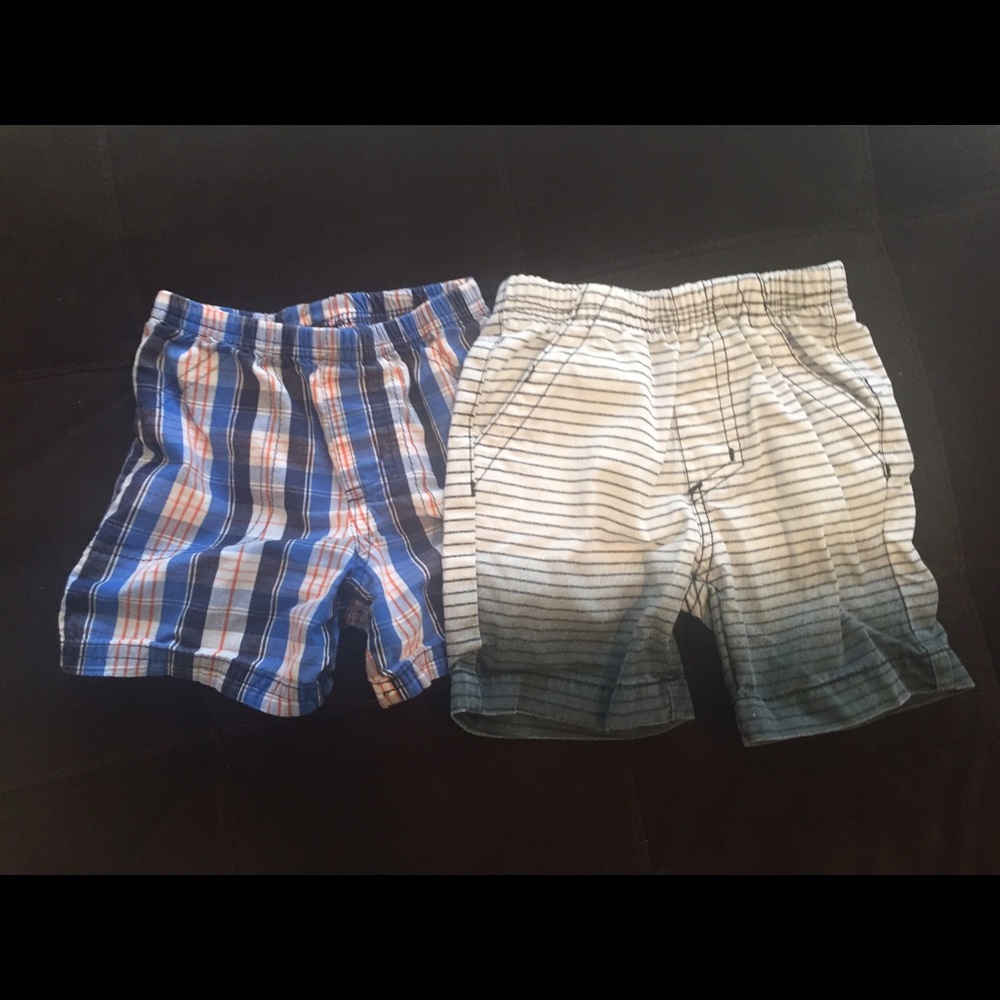 2 pairs baby boy shorts 12 months