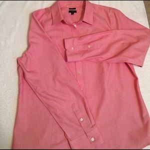 Talbots pink button down blouse