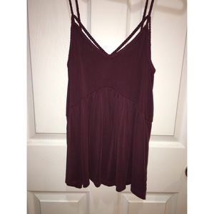 Maroon strappy tank!