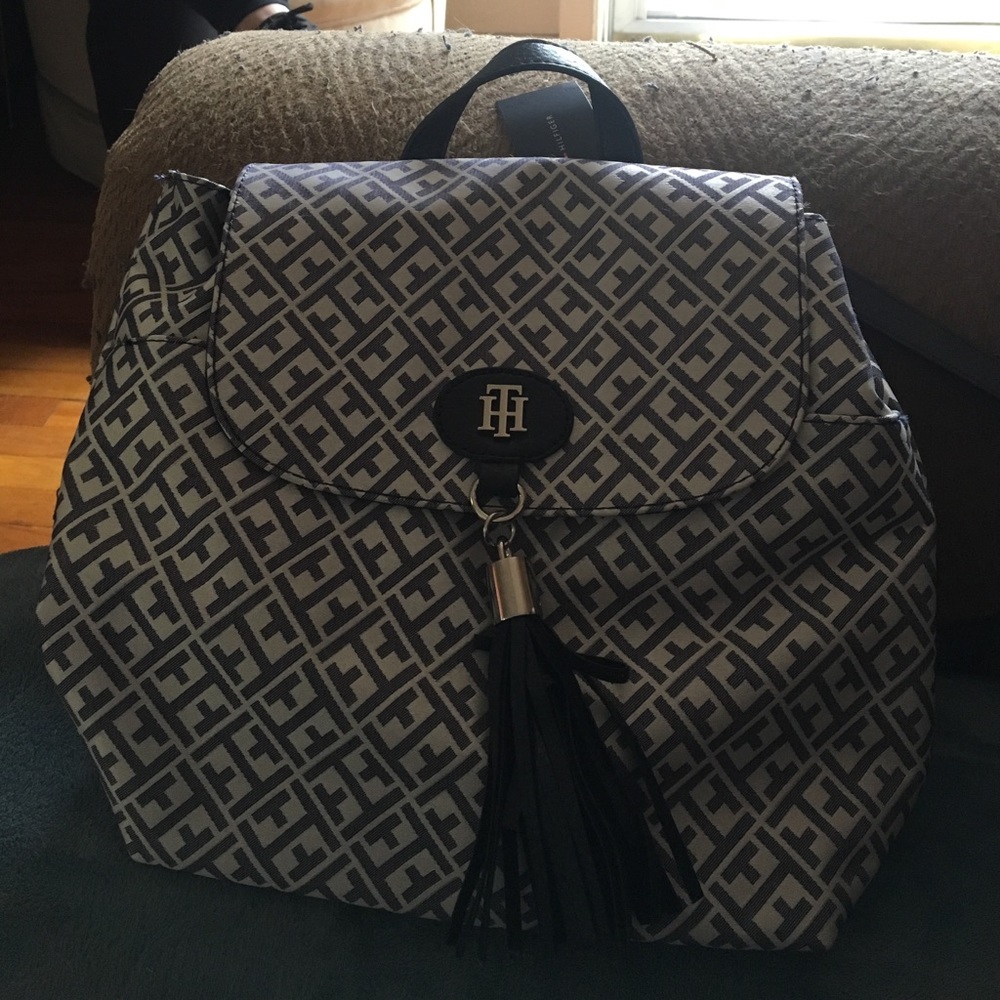 NWT Tommy Hilfiger Blue & White Backpack