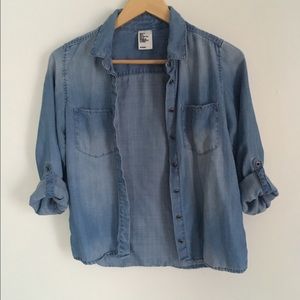 h&m denim shirt