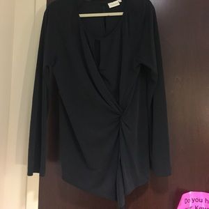 Anthropology Deletta Twist Blouse