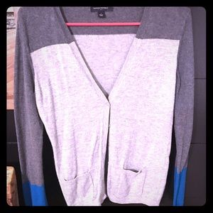 Banana Republic Gray & Blue cardigan!