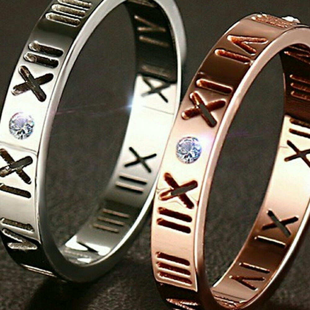 NEW Roman numeral rings various sizes