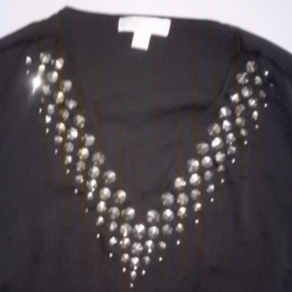 NWOT Michael Kors Studded Top - Picture 4 of 4