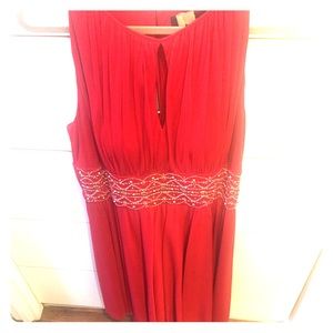 Red semi formal dress