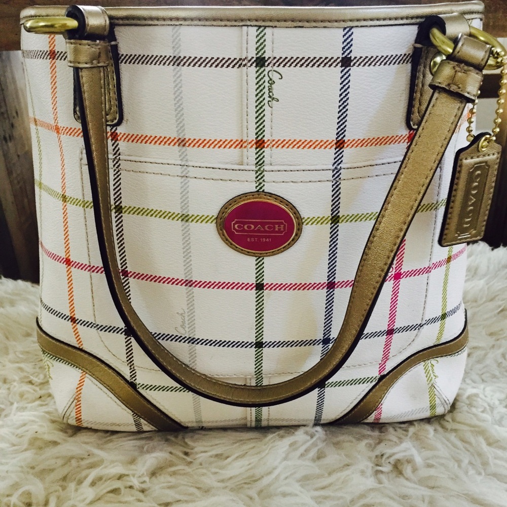 Coach Plaid Handbag