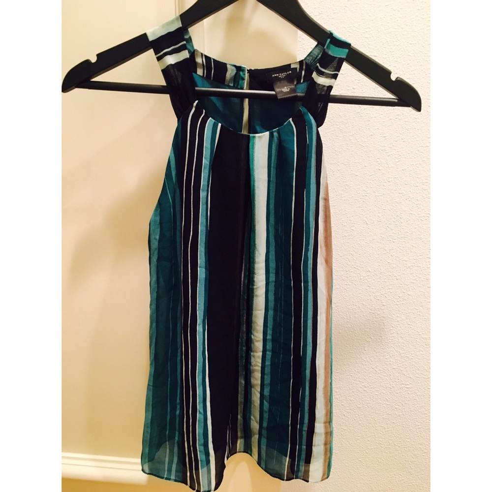 Ann Taylor stripe dress top, perfect for Spring