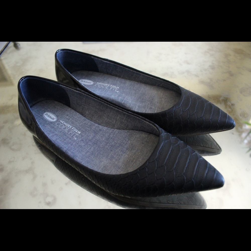 Dr. Scholl's Memory Foam Black Flats