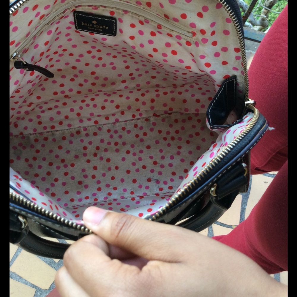 Kate spade.   Black purse