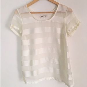 white striped blouse