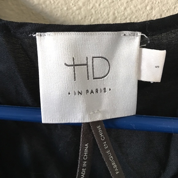 SOLD Anthropologie HD Paris Black Lattice Top - Picture 4 of 4