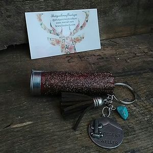 Glitter Shotgun Shell Keychain