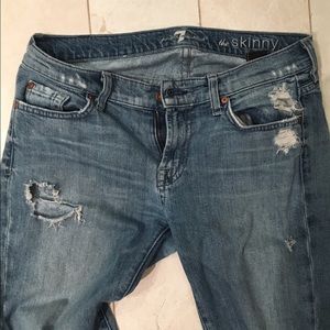 7 for all mankind skinny boyfriend jeans