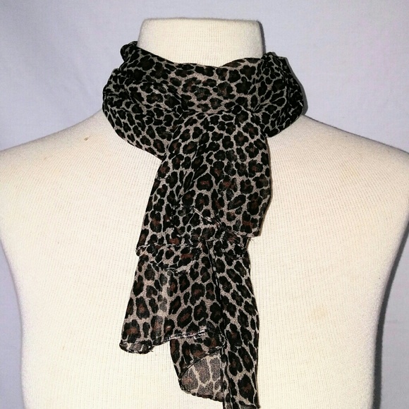 Vintage Accessories - SHEER Animal Print Scarf Vintage Accessories - SHEER Animal Print Scarf