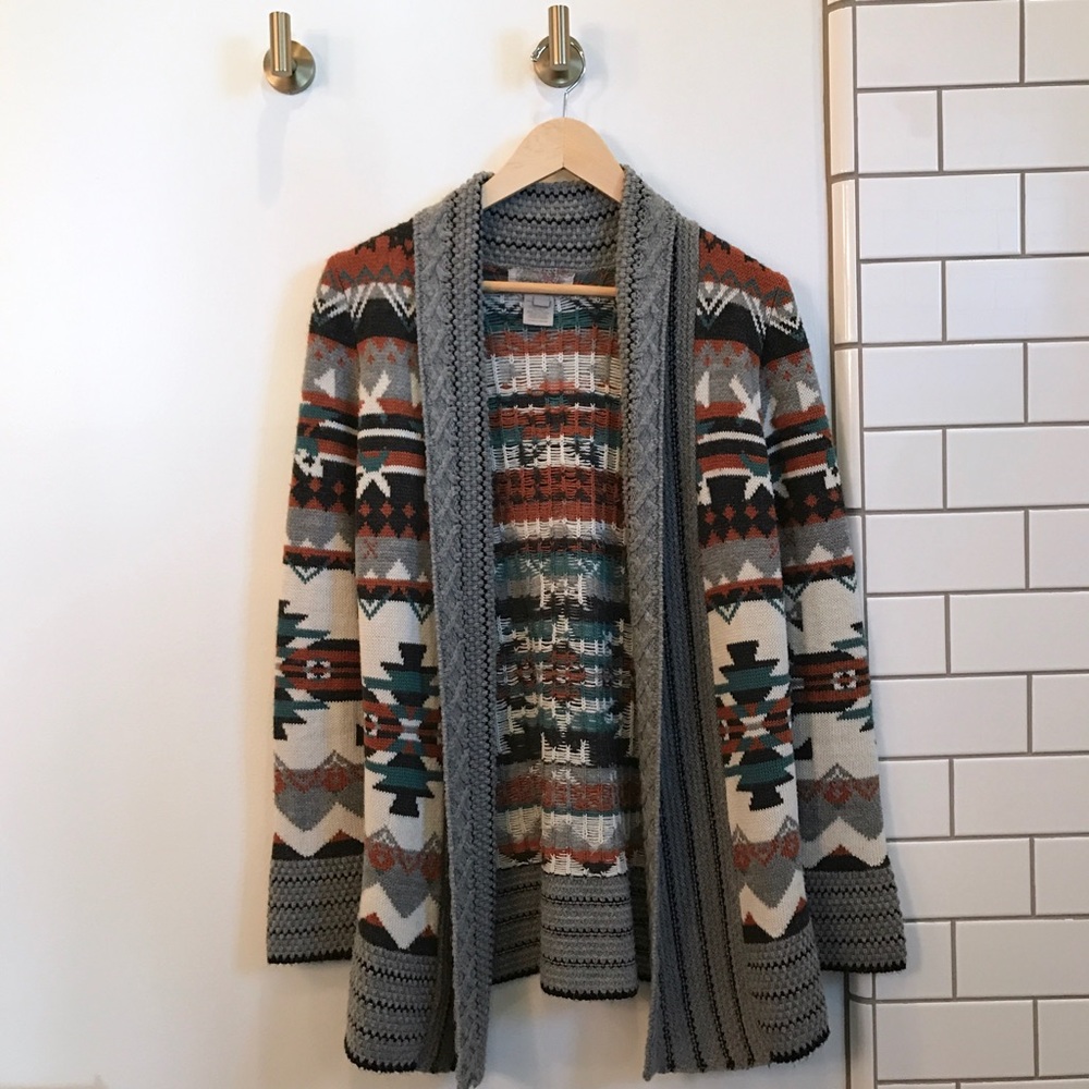 Ecote tribal print cardigan from Urban Outfitters