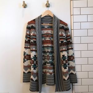 Ecote tribal print cardigan from Urban Outfitters