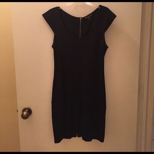 Black tight fitting dress